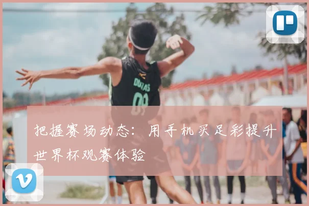 把握赛场动态:用手机买足彩提升世界杯观赛体验